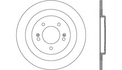 OPEN PARTS bdr260710 -  Тормозной диск